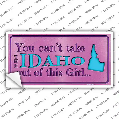 Idaho Outta This Girl Novelty Sticker Decal