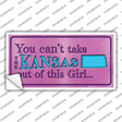 Kansas Outta This Girl Novelty Sticker Decal