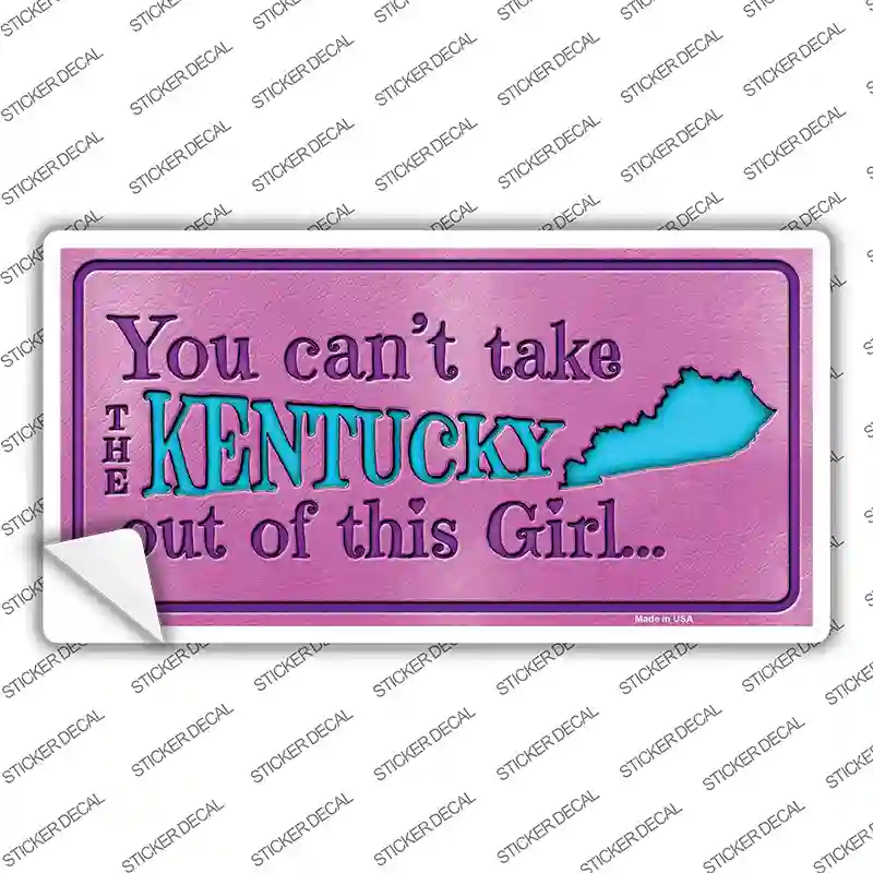 Kentucky Outta This Girl Novelty Sticker Decal