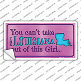 Louisiana Outta This Girl Novelty Sticker Decal