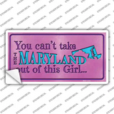 Maryland Outta This Girl Novelty Sticker Decal