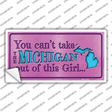 Michigan Outta This Girl Novelty Sticker Decal