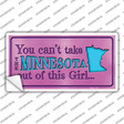 Minnesota Outta This Girl Novelty Sticker Decal