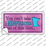 Minnesota Outta This Girl Novelty Sticker Decal