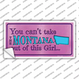 Montana Outta This Girl Novelty Sticker Decal