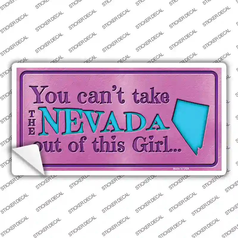 Nevada Outta This Girl Novelty Sticker Decal