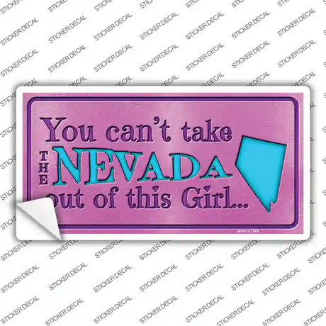 Nevada Outta This Girl Novelty Sticker Decal