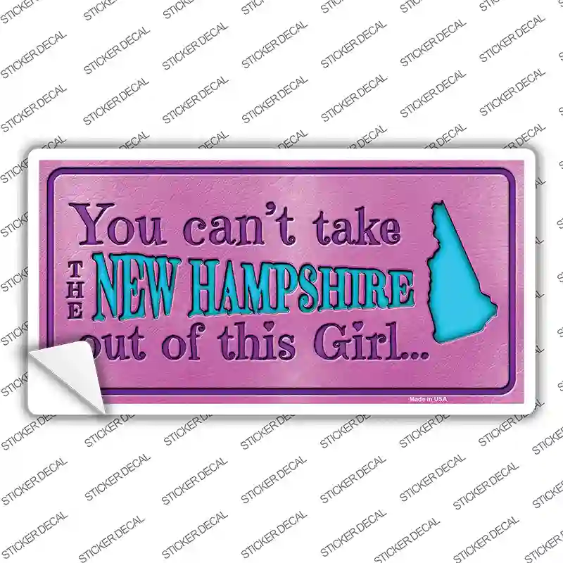 New Hampshire Outta This Girl Novelty Sticker Decal