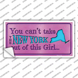 New York Outta This Girl Novelty Sticker Decal