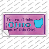 Ohio Outta This Girl Novelty Sticker Decal