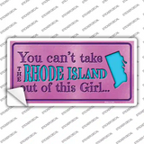 Rhode Island Outta This Girl Novelty Sticker Decal