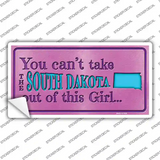 South Dakota Outta This Girl Novelty Sticker Decal