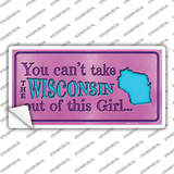 Wisconsin Outta This Girl Novelty Sticker Decal