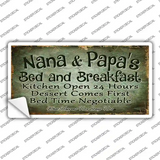Nana And Papas Bed And Breakfast Novelty Sticker Decal