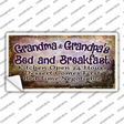 Grandma And Grandpa Bed & Breakfast Novelty Sticker Decal