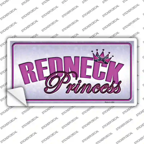 Princess Redneck Novelty Sticker Decal