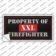 Property Of Firefighter Novelty Sticker Decal