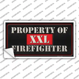 Property Of Firefighter Novelty Sticker Decal