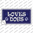 Loves Dogs Novelty Sticker Decal