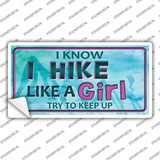 Hike Like A Girl Novelty Sticker Decal