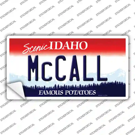 McCall Idaho Novelty Sticker Decal