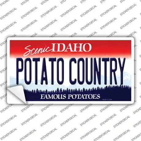 Potato Country Idaho Novelty Sticker Decal