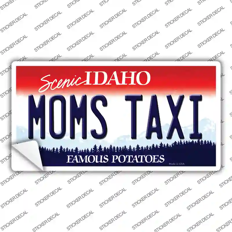 Moms Taxi Idaho Novelty Sticker Decal