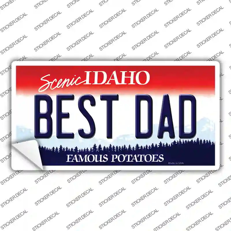 Best Dad Idaho Novelty Sticker Decal