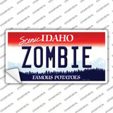 Zombie Idaho Novelty Sticker Decal