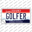 Golfer Idaho Novelty Sticker Decal