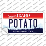 Potato Idaho Novelty Sticker Decal