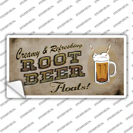 Root Beer Floats Novelty Sticker Decal