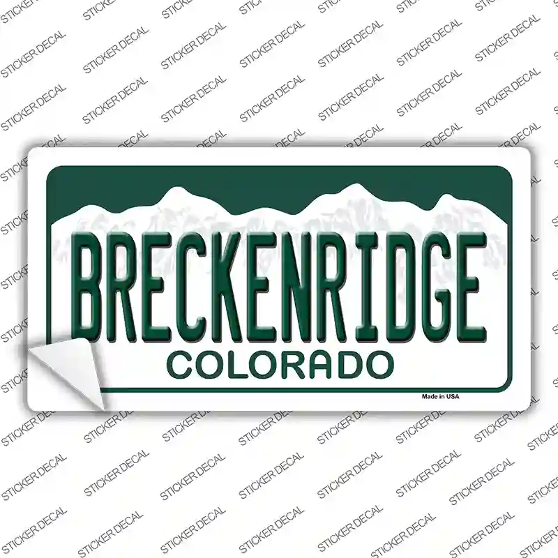 Breckenridge Colorado Novelty Sticker Decal