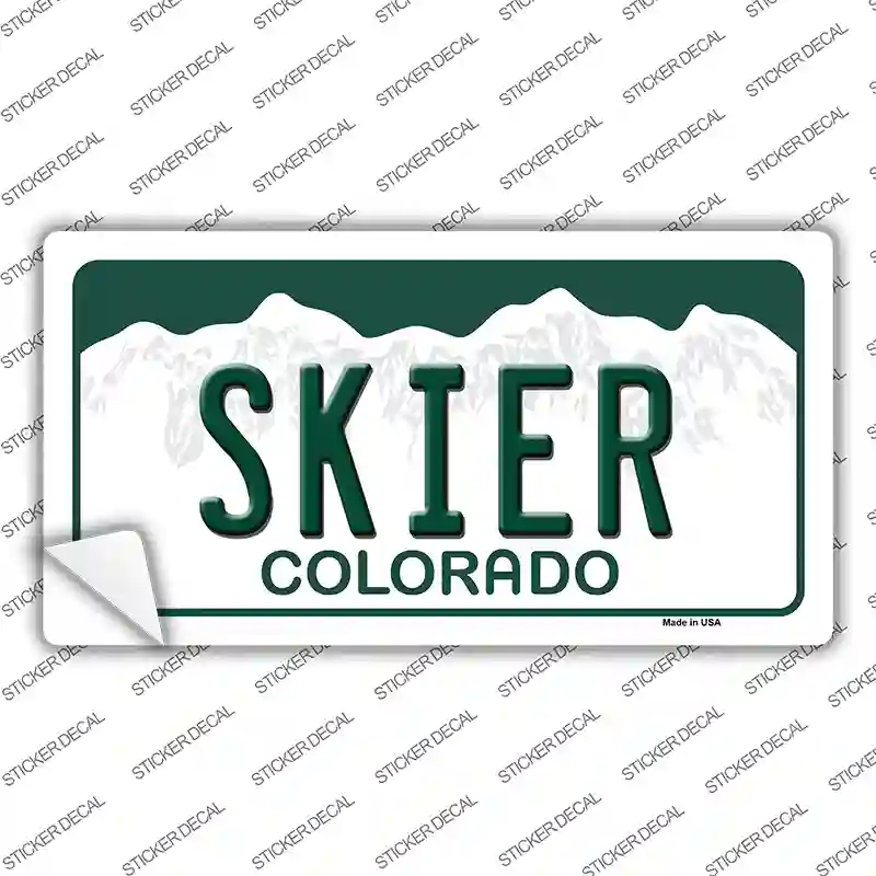 Skier Colorado Novelty Sticker Decal