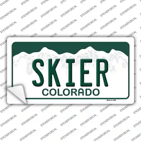 Skier Colorado Novelty Sticker Decal