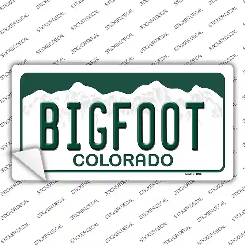 Bigfoot Colorado Background Novelty Sticker Decal