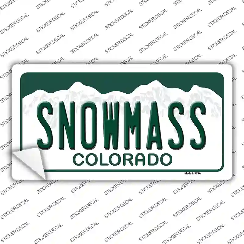 Snowmass Colorado Novelty Sticker Decal