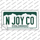 N Joy CO Colorado Novelty Sticker Decal