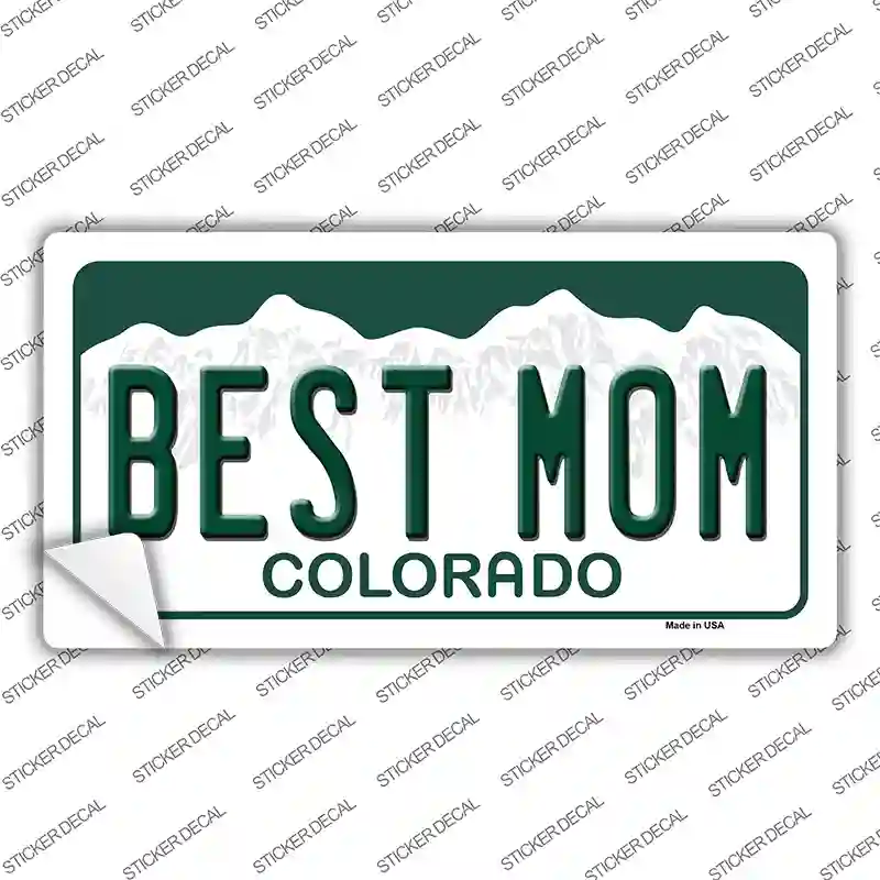 Best Mom Colorado Novelty Sticker Decal
