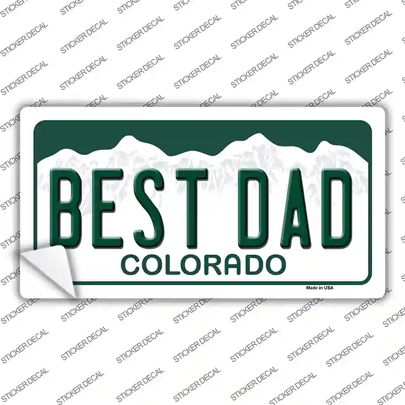 Best Dad Colorado Novelty Sticker Decal