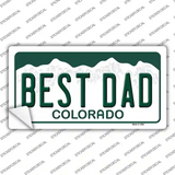 Best Dad Colorado Novelty Sticker Decal