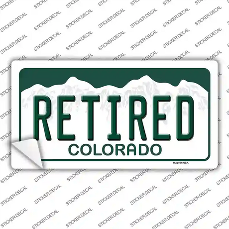 Retired Colorado Novelty Sticker Decal
