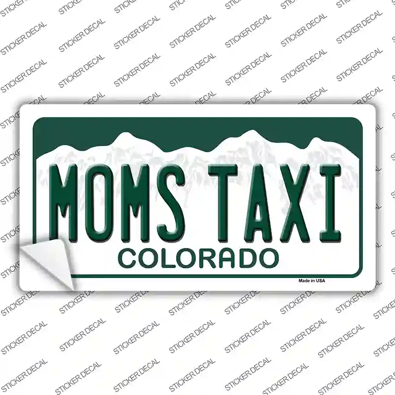 Moms Taxi Colorado Novelty Sticker Decal