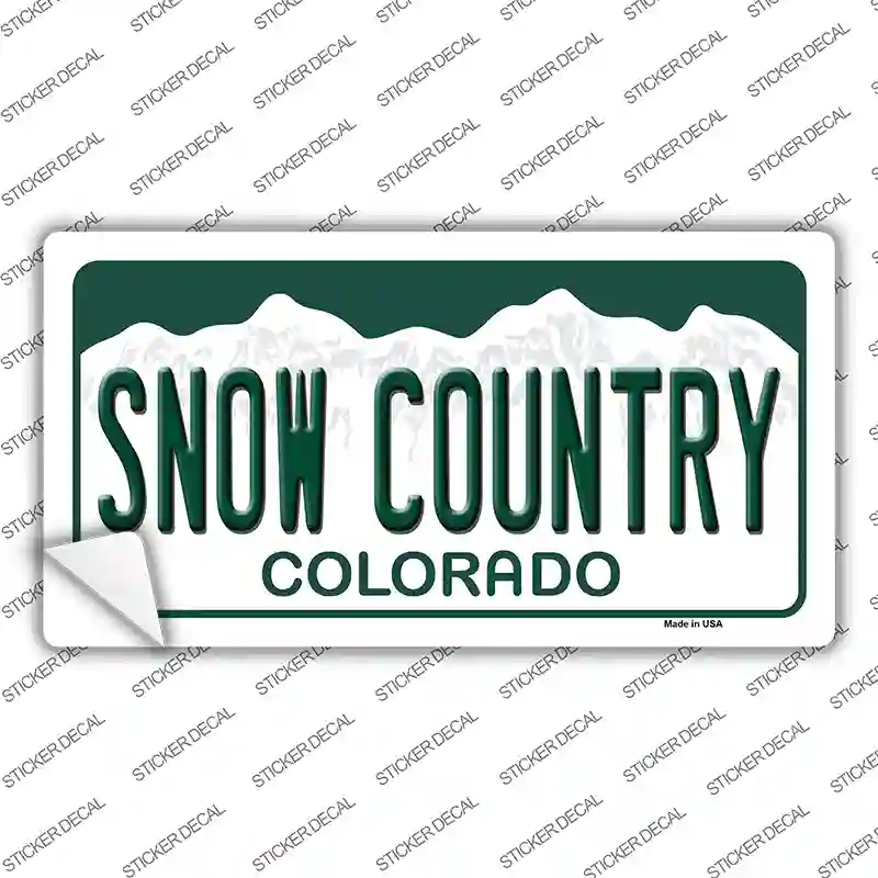 Snow Country Colorado Novelty Sticker Decal