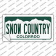 Snow Country Colorado Novelty Sticker Decal