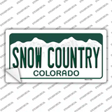 Snow Country Colorado Novelty Sticker Decal