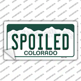 Spoiled Colorado Novelty Sticker Decal