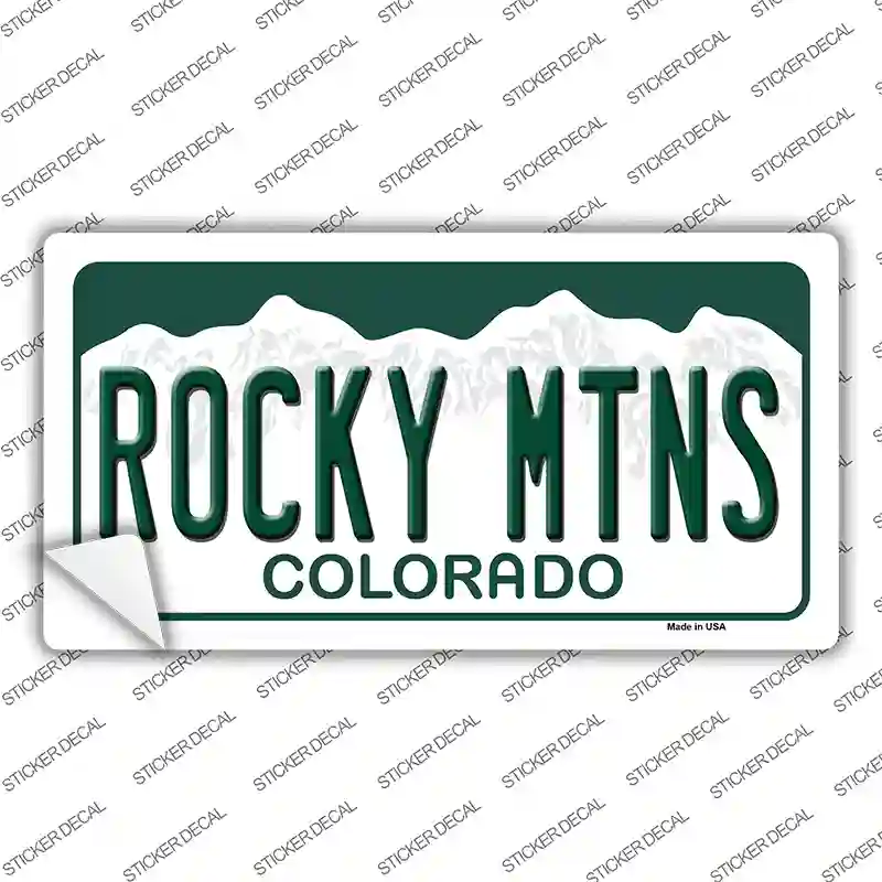 Rocky Mountains Colorado Novelty Sticker Decal