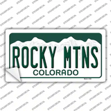 Rocky Mountains Colorado Novelty Sticker Decal