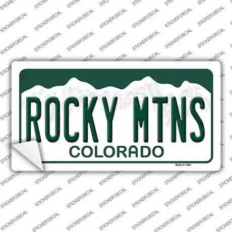 Rocky Mountains Colorado Novelty Sticker Decal